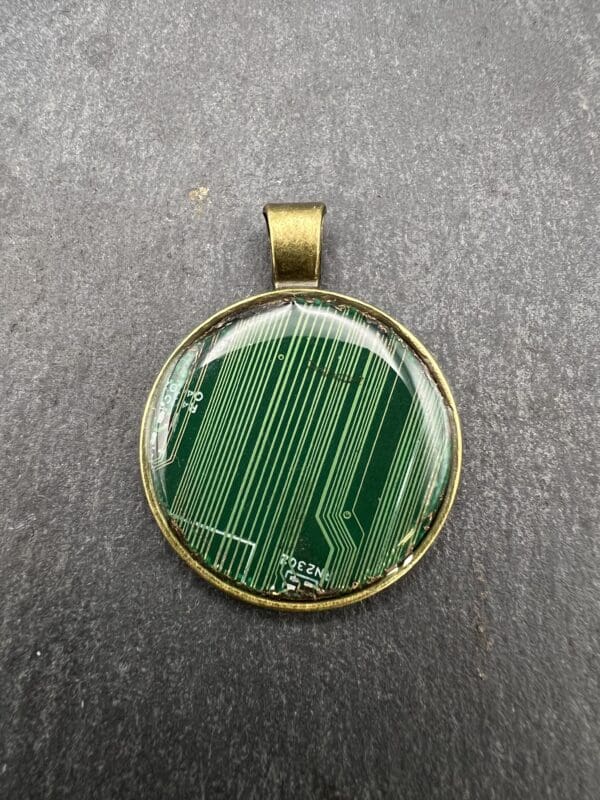 Circuit board pcb pendant, handcrafted jewelry