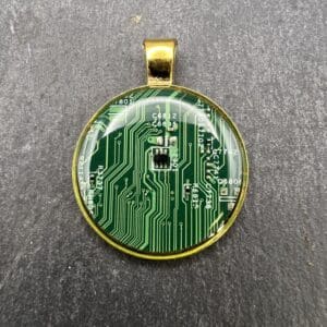 Circuit board pcb pendant, handcrafted jewelry