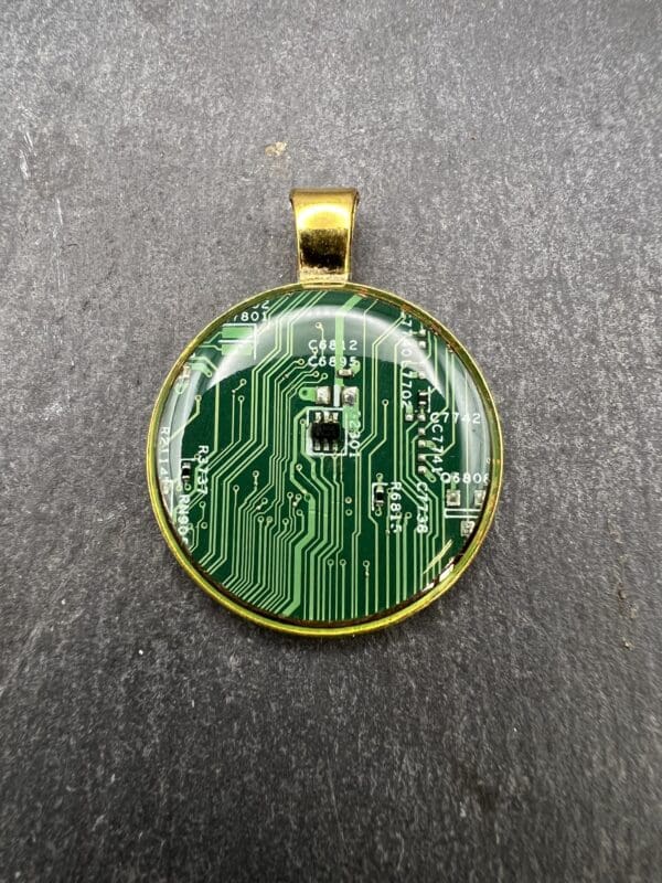 Circuit board pcb pendant, handcrafted jewelry