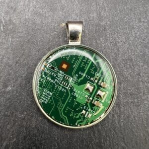 Circuit board pcb pendant, handcrafted jewelry