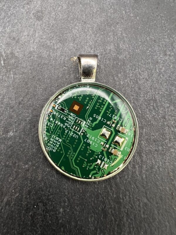 Circuit board pcb pendant, handcrafted jewelry